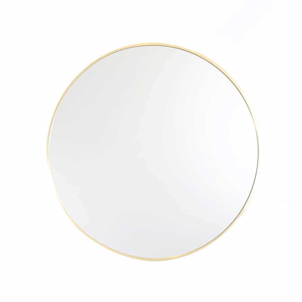 MIR-R-600-SG Soft Gold Aluminium 28mm - Round Mirror - 600mm
